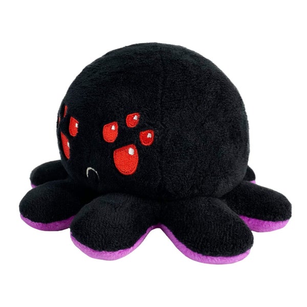 TeeTurtle - The Original Reversible Spider Plushie - Purple + Black - Cute Senso Carousel 3