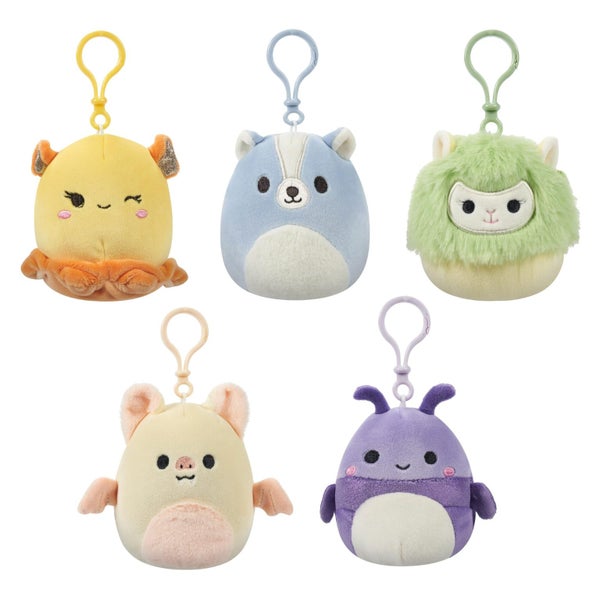 Squishmallows Original 3.5-Inch Clip-On Plush 5-Pack - Ultrasoft Official Jazwar Carousel 1
