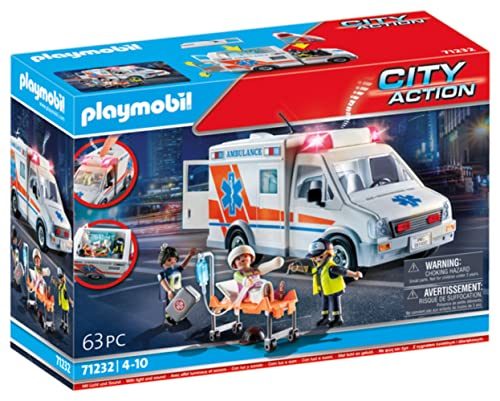 Playmobil Ambulance with Accessories and 3 Figures Carousel 1