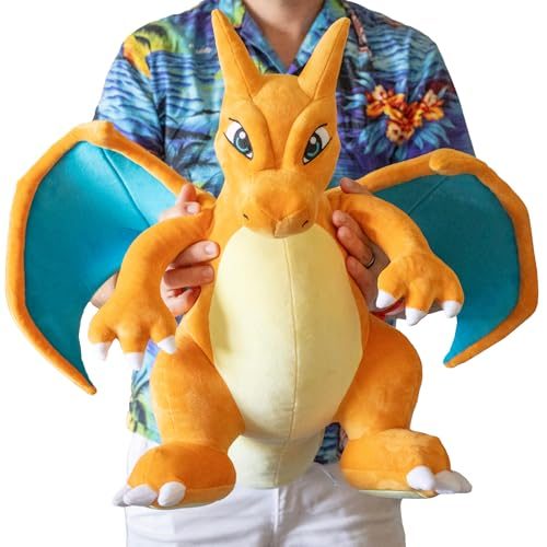 Pokemon 24" Jumbo Charizard Large Plush - Charmander Evolution Figure - Official Carousel 1