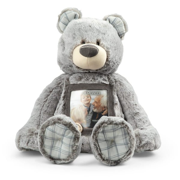 DEMDACO Here to Hug 12 Inch Grey and Brown Polyester Remembrance Plush Stuffed A Carousel 1