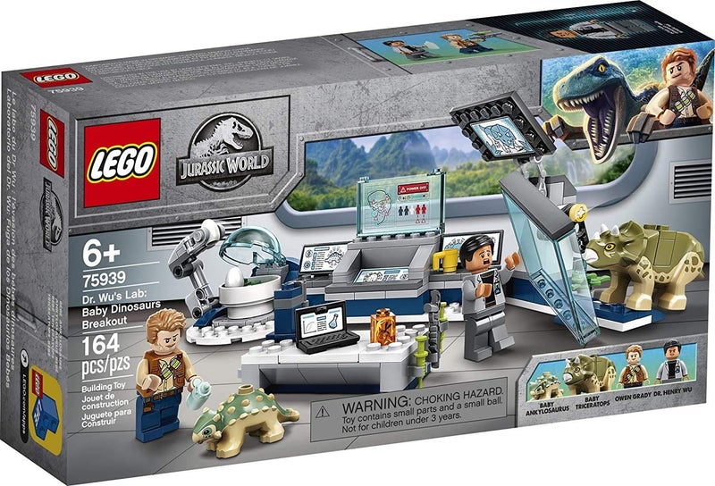 LEGO Jurassic World Dr. Wu's Lab: Baby Dinosaurs Breakout 75939 Fun Dinosaur Toy Carousel 1