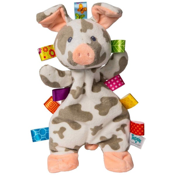 Taggies Patches Pig Lovey Soft Toy , 12 Inch (Pack of 1) Carousel 1