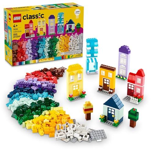 LEGO Classic Creative Houses Brick Building Set for Kids, Toy House Gift with Ac Carousel 1