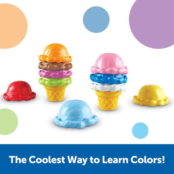 Learning Resources Smart Snacks Rainbow Color Cones - 12 Pieces, Ages 18+ months Carousel 2