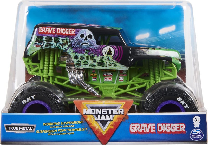 Monster Jam Official Grave Digger Monster Truck - Grave Digger Collector 1:24 Sc Carousel 1