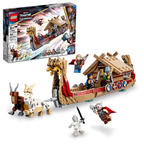 LEGO Marvel The Goat Boat 76208 Building Set - Thor Set with Toy Ship, Stormbrea Carousel 1