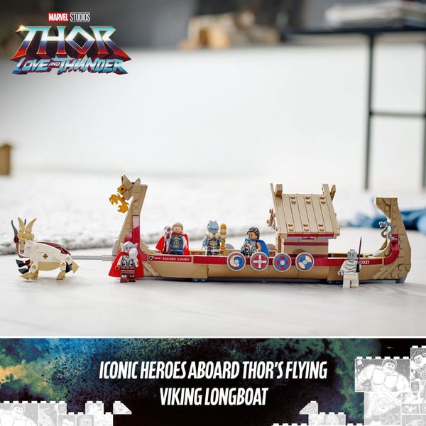 LEGO Marvel The Goat Boat 76208 Building Set - Thor Set with Toy Ship, Stormbrea Carousel 2