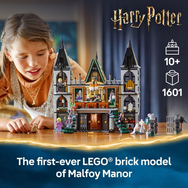 LEGO Harry Potter Malfoy Manor Building Toy - Harry Potter Toy for Boys and Girl Carousel 2