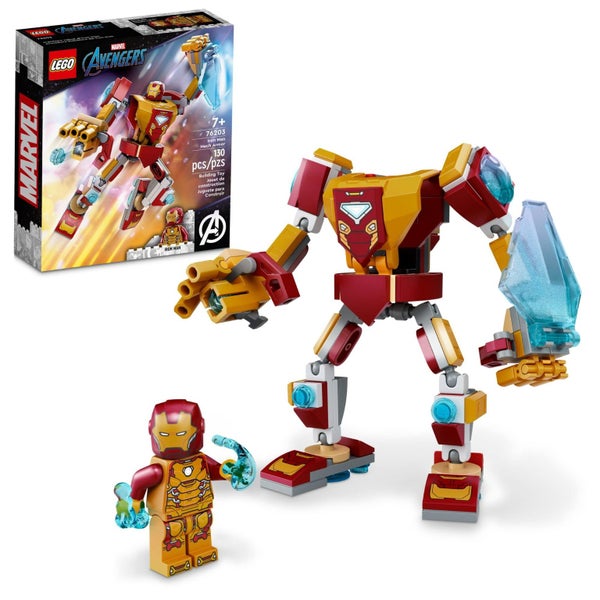 LEGO Marvel Iron Man Mech Armor 76203 Building Kit; Collectible Mech and Minifig Carousel 1