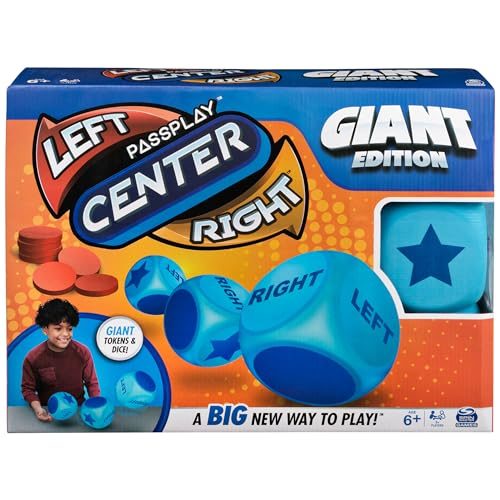 Spin Master Games, Left Center Right Giant Edition, Family Game for Indoor & Out Carousel 1