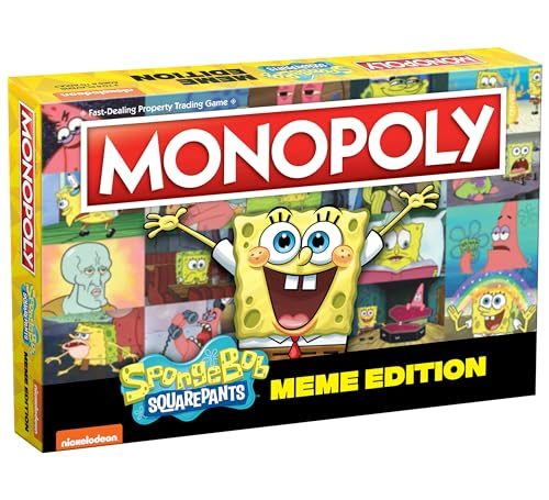 Monopoly Spongebob Squarepants Meme Edition | Based on Nickelodeon Show | Featur Carousel 1
