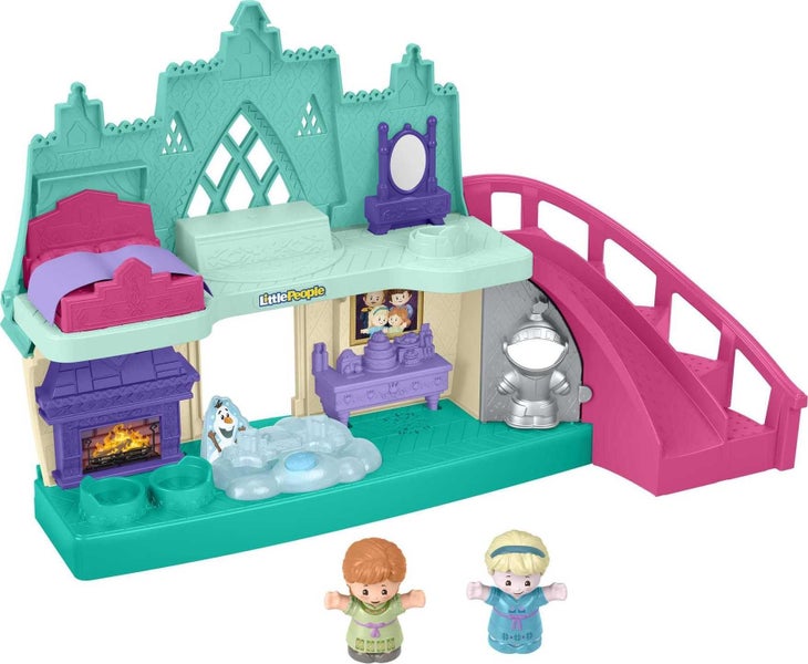 Fisher-Price Little People Toddler Toy Disney Frozen Arendelle Castle Playset wi Carousel 1