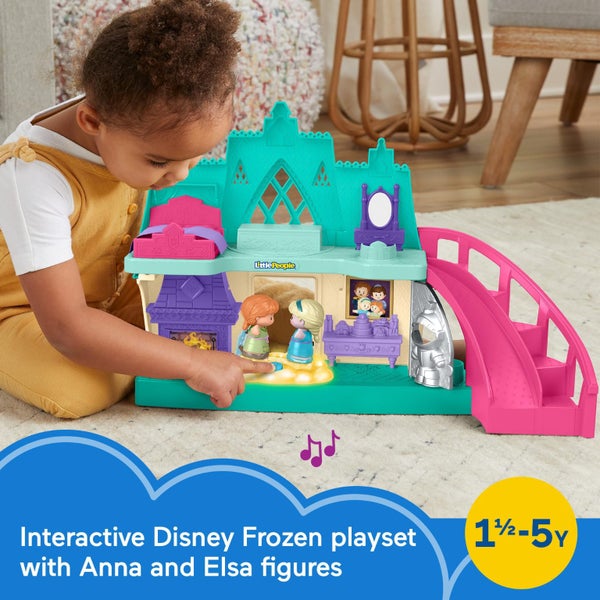 Fisher-Price Little People Toddler Toy Disney Frozen Arendelle Castle Playset wi Carousel 2