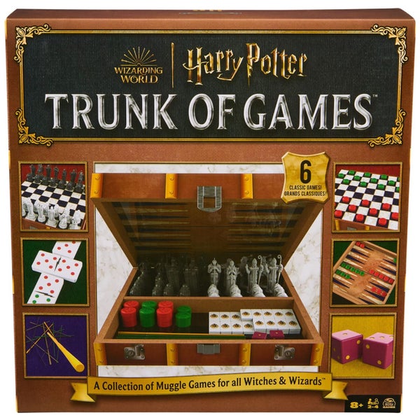 Spin Master Games, Wizarding World of Harry Potter Trunk of Games 6-in-1 Wooden Carousel 1