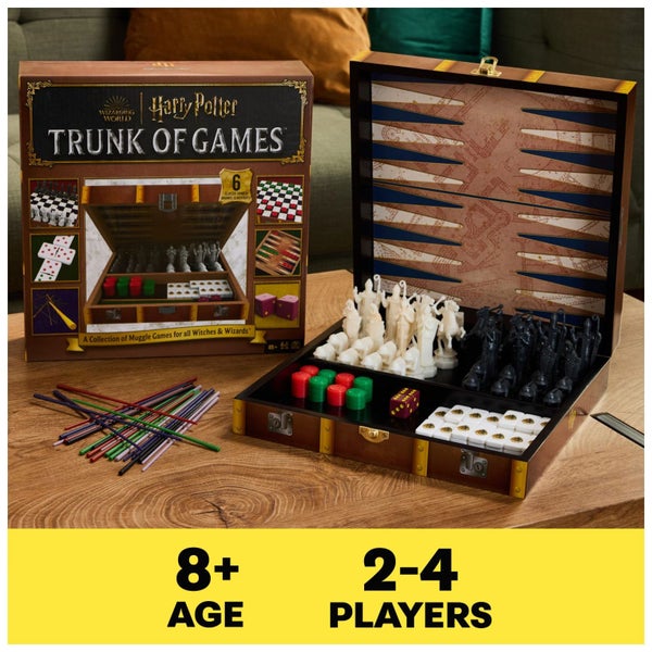 Spin Master Games, Wizarding World of Harry Potter Trunk of Games 6-in-1 Wooden Carousel 2