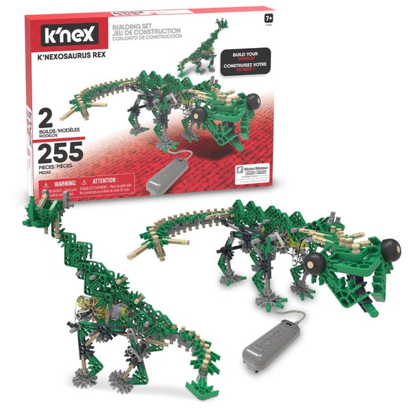 K'NEX - K'NEXosaurus Rex, Motorized Dinosaur Set ?55 Pieces, STEM Building, En Carousel 1