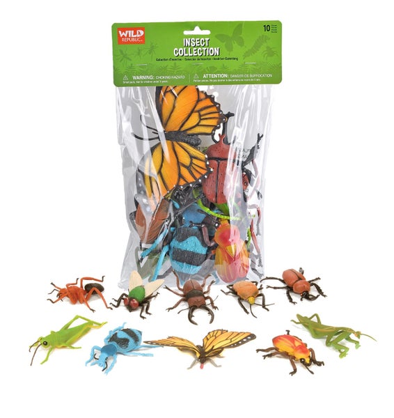 Wild Republic Insect Polybag, Kids Gifts, Educational Toy, Party Favors, 10 Piec Carousel 1
