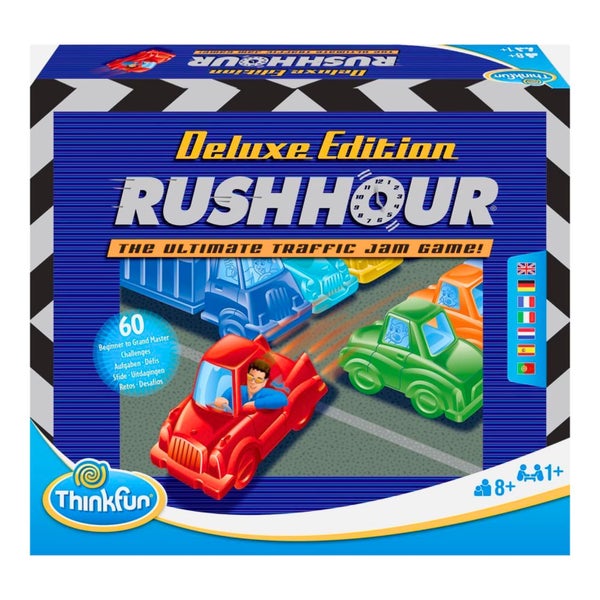 ThinkFun Rush Hour Deluxe Traffic Jam Logic Game and STEM Toy - Tons of Fun with Carousel 1
