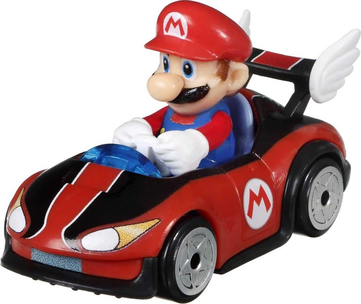 Hot Wheels Mario Kart Track Set & Toy Car, Piranha Plant Slide Playset with Firs Carousel 2