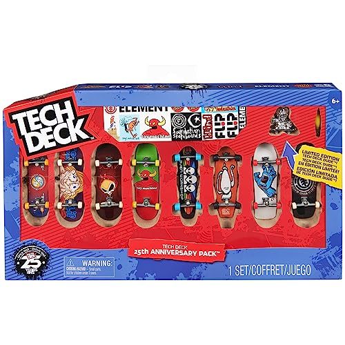 Tech Deck, 25th Anniversary 8-Pack Fingerboards with Exclusive Figure, Collectib Carousel 1