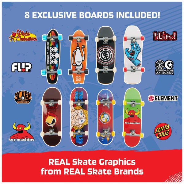 Tech Deck, 25th Anniversary 8-Pack Fingerboards with Exclusive Figure, Collectib Carousel 3