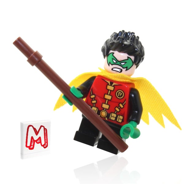 LEGO Super Heroes DC Batman Minifigure - Robin (Green Mask and Yellow Cape) with Carousel 1