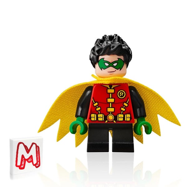 LEGO Super Heroes DC Batman Minifigure - Robin (Green Mask and Yellow Cape) with Carousel 2