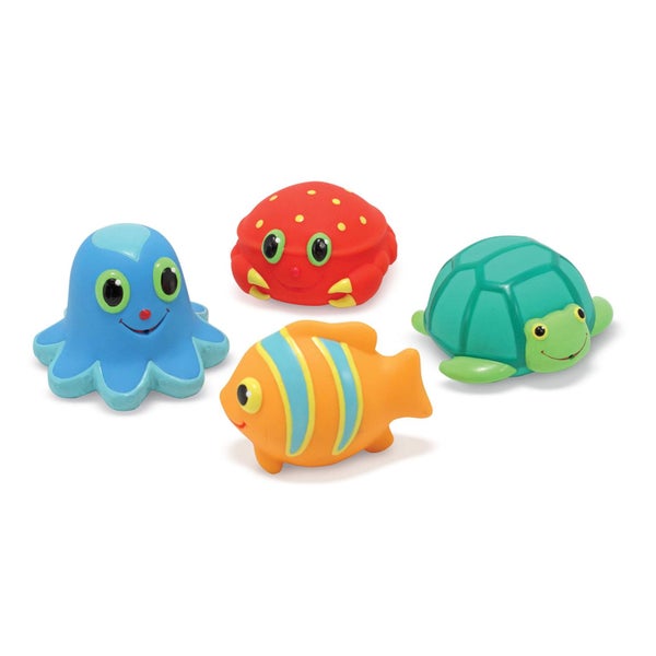 Melissa & Doug Sunny Patch Seaside Sidekicks Squirters With 4 Squeeze-and-Squirt Carousel 1