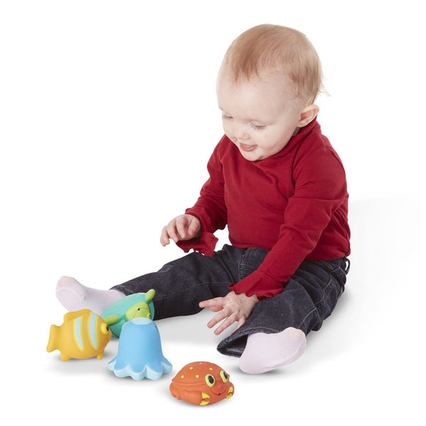 Melissa & Doug Sunny Patch Seaside Sidekicks Squirters With 4 Squeeze-and-Squirt Carousel 2