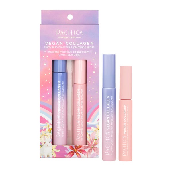 Pacifica Beauty Vegan Collagen Lash & Lip Kit - Fluffy Lash Mascara & Lip Gloss, Carousel 1