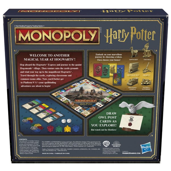 Monopoly Harry Potter Edition Board Game | A Magical Adventure at Hogwarts | Age Carousel 2