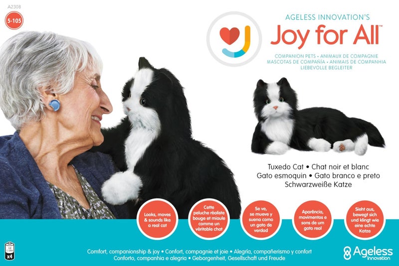 JOY FOR ALL Companion Pet for Seniors - Lifelike Animatronic Cat - Realistic Sof Carousel 2