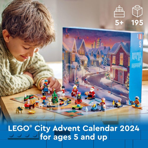 LEGO City 2024 Advent Calendar, Holiday Countdown Gift for Ages 5 and Up, 24 Sur Carousel 3