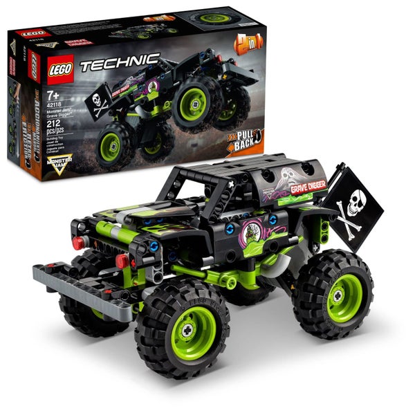 LEGO Technic Monster Jam Grave Digger 42118 Set - Truck Toy to Off-Road Buggy, P Carousel 2