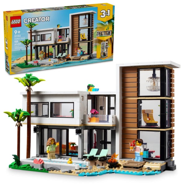 LEGO Creator 3 in 1 Modern Toy House - Kids Toy Building Set with 3 Building Opt Carousel 1