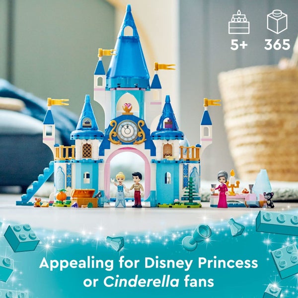 LEGO Disney Princess Cinderella and Prince Charming's Castle 43206 Doll House, B Carousel 3