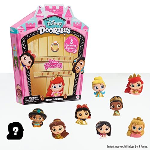 Disney Doorables Glitter and Gold Princess Collection Peek, 8 Blind Bag Inspired Carousel 1
