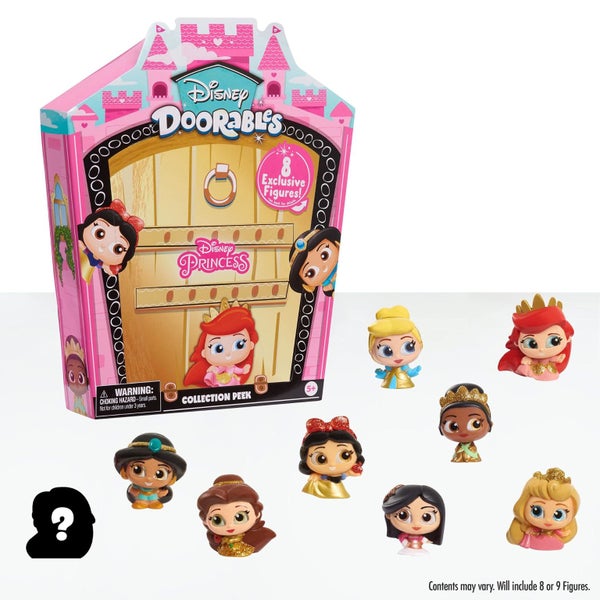 Disney Doorables Glitter and Gold Princess Collection Peek, 8 Blind Bag Inspired Carousel 2
