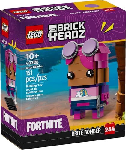 LEGO Fortnite Brickheadz Brite Bomber 40728 (151 Pieces) Building Set for Fans A Carousel 1