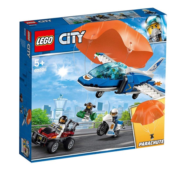 City Police Sky Police Parachute Arrest Playset, Toy Jet & Buggy Car, Police Toy Carousel 2