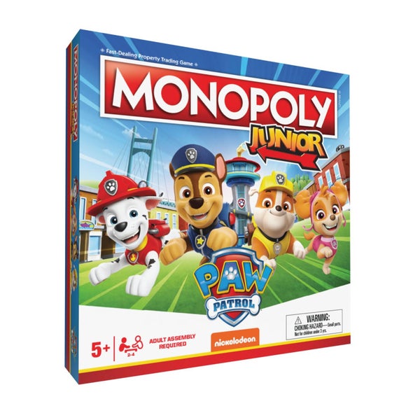 Monopoly JR PAW Patrol Board Game | Featuring Chase, Marshall, Skye, and Rubble Carousel 1