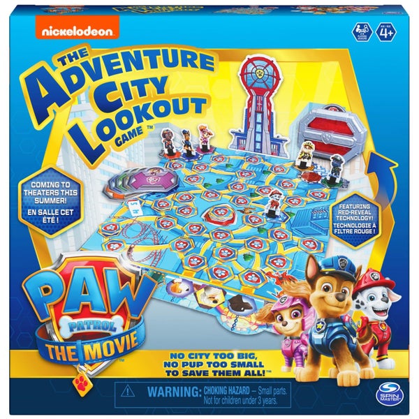 PAW Patrol: The Movie, Adventure City Lookout Tower Board Game Chase Marshall Sk Carousel 1