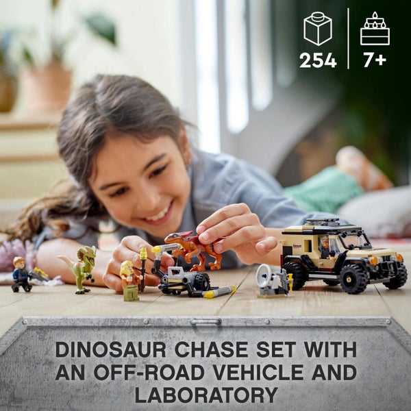 LEGO Jurassic World Pyroraptor & Dilophosaurus Transport, Dinosaur Toy with Off- Carousel 2