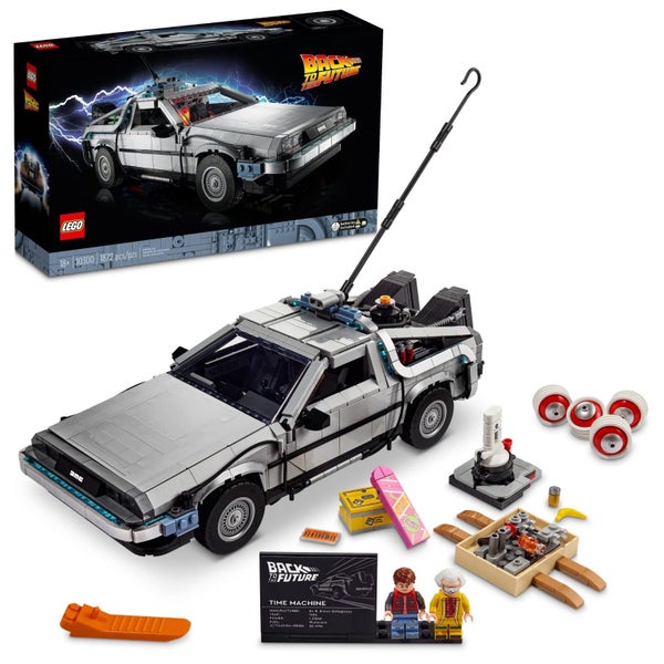 LEGO Icons Back to The Future Time Machine 10300, Model Car Building Kit Based o Carousel 2