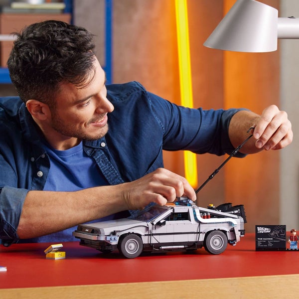 LEGO Icons Back to The Future Time Machine 10300, Model Car Building Kit Based o Carousel 3