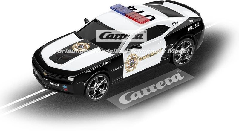 Carrera GO 64031 Chevrolet Camarao ZL1 Sherrif Slot Car Racing Vehicle Carousel 1