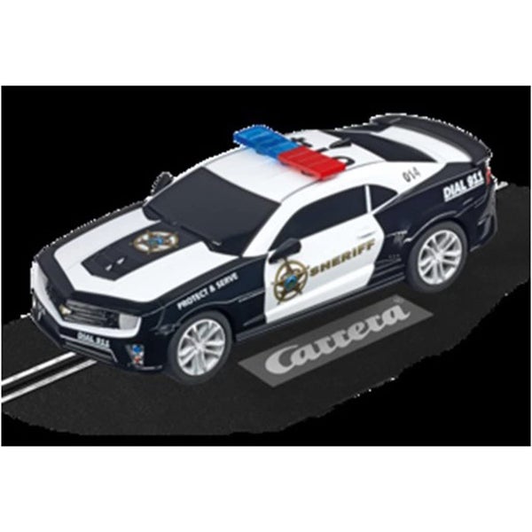 Carrera GO 64031 Chevrolet Camarao ZL1 Sherrif Slot Car Racing Vehicle Carousel 2