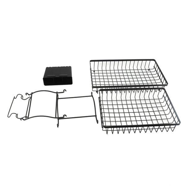 2 tier fruit basket countertop fruit holder detachable fruit basket 2 Tier Fruit Carousel 8