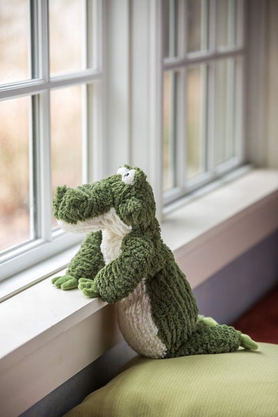 Mary Meyer Stuffed Animal Cozy Toes Soft Toy, 17-Inches, Alligator Carousel 2